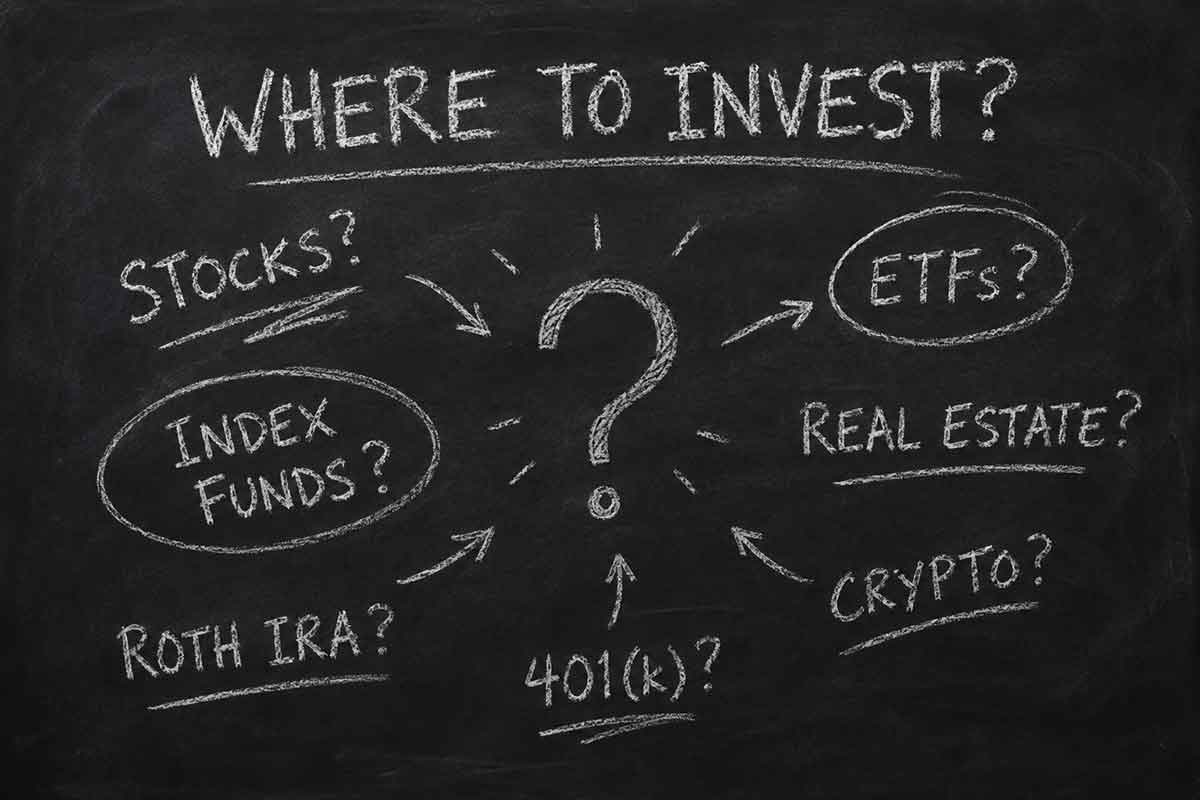 chalkboard about investing